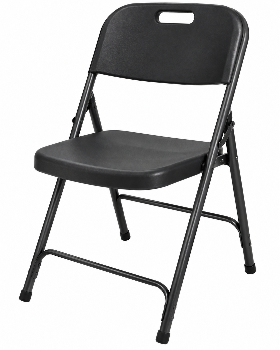 Black folding chair